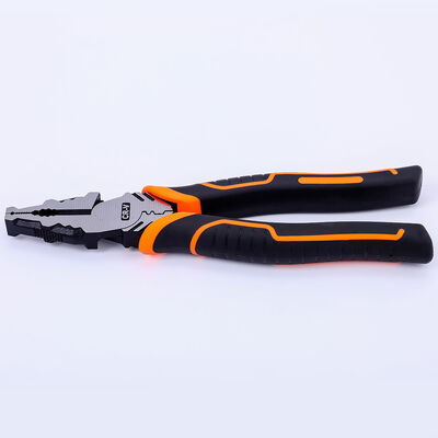 Orange Black 63 HRC Combination Cutting Plier 200mm Combination Pliers