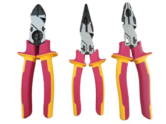 1000v High Dielectric VDE Combination Plier Insulated Cr-V Head ASTM F1505 Standard