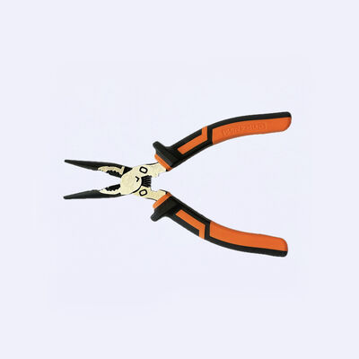 8" 20GP Long Nose Plier Tool Heavy Duty For Battery Cable Crimping Cutting