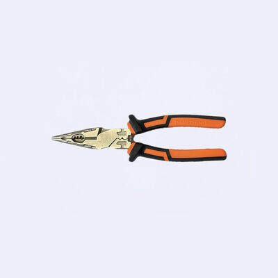 204mm Ergonomic Multipurpose Stainless Steel Long Nose Pliers High Leverage