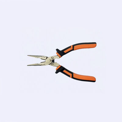 Nickle Plated C1055 Nose Plier Tool 207mm For Electrical Gripping Cutting