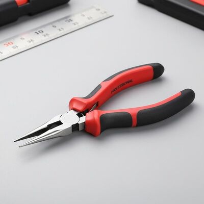 5 Mm Jawwidth Nose Plier Tool with Ergonomic Non-slip Grip and Stainless Steel Construction for Enhanced Control