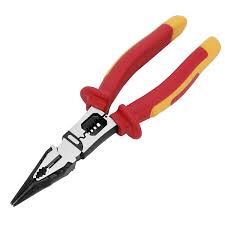 Corrosion-resistant Finish Insulated Combination Pliers with 180 mm Length and HRC62 Hardness for Electrical Work