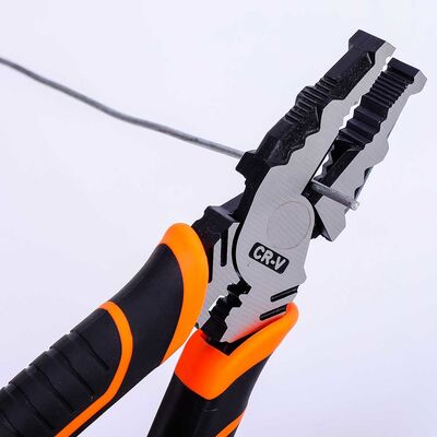 Orange Black 63 HRC Combination Cutting Plier 200mm Combination Pliers