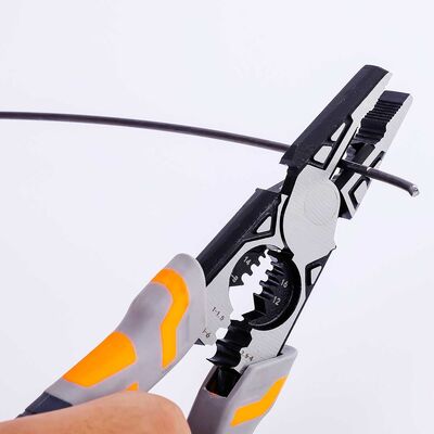 319.7g TPR Handle Combination Pliers 3mm Wire Rope Crimping Tool