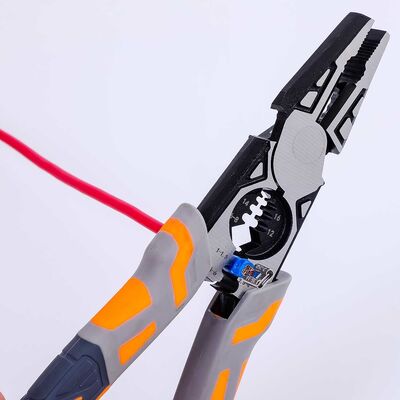 319.7g TPR Handle Combination Pliers 3mm Wire Rope Crimping Tool