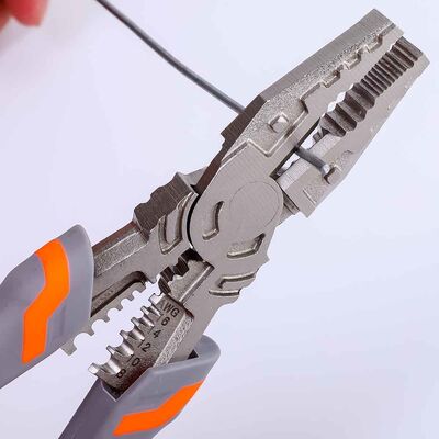 225mm High Leverage Combination Slip Joint Pliers Stainless Steel Cutting Pliers ANSI