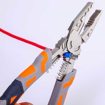 225mm High Leverage Combination Slip Joint Pliers Stainless Steel Cutting Pliers ANSI