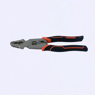 Nickle Plated High Leverage Stripped Screw Pliers Needle Nose Wire Cutters 9"