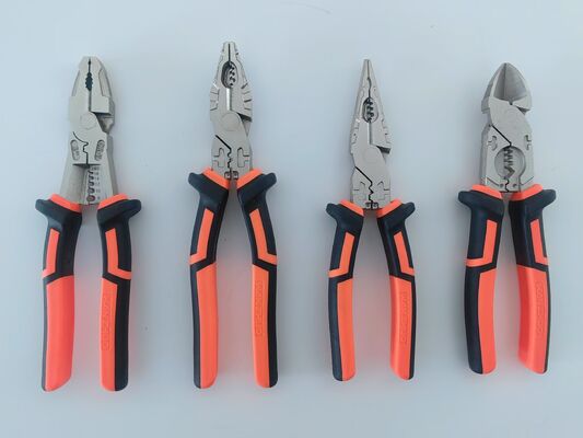 8" High Leverage Burnished VDE Insulated Combination Plier Hand Tools 310g