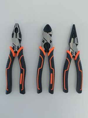 8" High Leverage Burnished VDE Insulated Combination Plier Hand Tools 310g