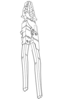 1500V DC Eccentric Insulated Combination Plier Mini TPR Handle ODM