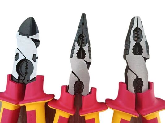 1000v High Dielectric VDE Combination Plier Insulated Cr-V Head ASTM F1505 Standard