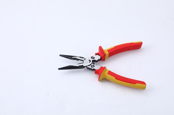 7" VDE Insulated Combination Cutting Plier Long Nose 1000V For Electricians