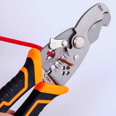 185mm Wire Insulated Combination Plier Diagonal Cutting For 10-22 AWG Cables