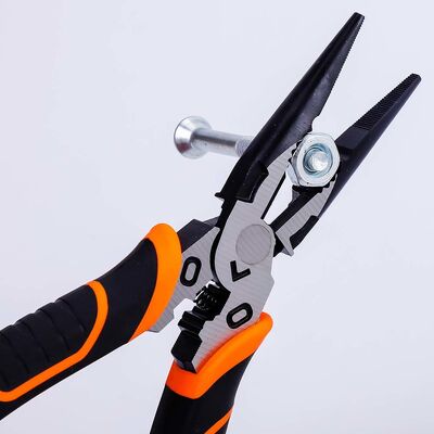 Universal Nose Plier Tool 154mm For Stripping And Crimping