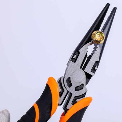 Insulated Long Miniature Nose Plier Tool 8 Inch Multi Functional