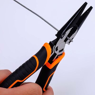 Insulated Long Miniature Nose Plier Tool 8 Inch Multi Functional