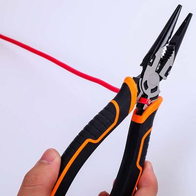Insulated Long Miniature Nose Plier Tool 8 Inch Multi Functional