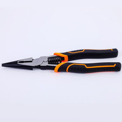 Oem Cable Crimping Rubber Tipped Needle Nose Pliers 60CrV For Automotive