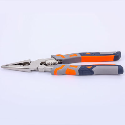 ODM 232mm 8 Long Nose Pliers Screwdriver Stainless Steel For Metal Bending