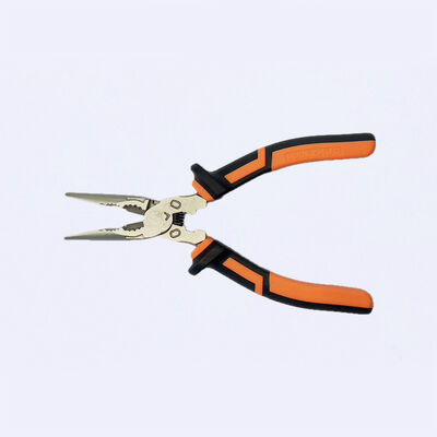 Nickle Plated C1055 Nose Plier Tool 207mm For Electrical Gripping Cutting