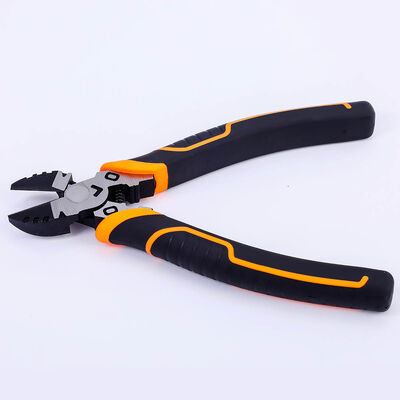 60CrV C1055 Insulated Side Cutting Plier Wire Stripping Crimping Burnished