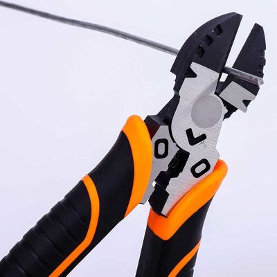 60CrV C1055 Insulated Side Cutting Plier Wire Stripping Crimping Burnished