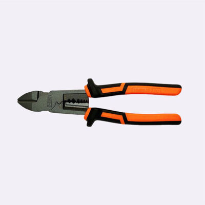 TPR Handle Electrical 207mm Diagonal Metal Cutting Pliers 8 Inch For Wire Stripping