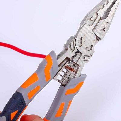 Nickle Fe Stainless Steel Diagonal Cutters Pliers 224mm Wire Stripping Tool