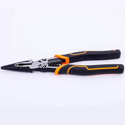 8 Inch 220mm Long Nose Multifunctional Pliers Stripper Terminal Crimping Diagonal Cutting