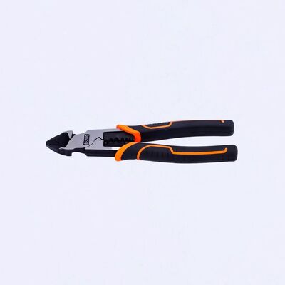 6" Diagonal Side Cutting Multi Functional Pliers Hardened Cable Striper OEM