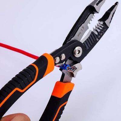 Left Hand Electric Stranded Wire Cable Stripper Pliers Cutter Heavy Duty