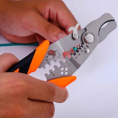 20GP Commercial Electric Wire Cable Stripper Pliers Multi Purpose OEM