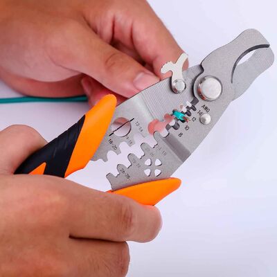 20GP Commercial Electric Wire Cable Stripper Pliers Multi Purpose OEM