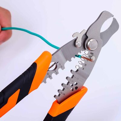 20GP Commercial Electric Wire Cable Stripper Pliers Multi Purpose OEM