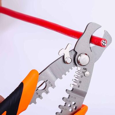 20GP Commercial Electric Wire Cable Stripper Pliers Multi Purpose OEM