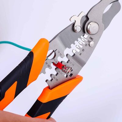 20GP Commercial Electric Wire Cable Stripper Pliers Multi Purpose OEM