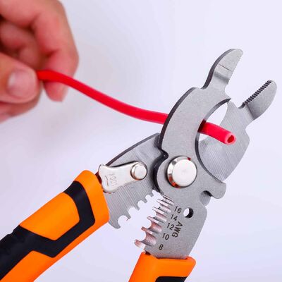 200mm Insulated Cable Stripper Pliers Electrical Wire Cutter Tool
