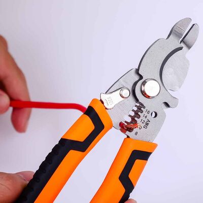 200mm Insulated Cable Stripper Pliers Electrical Wire Cutter Tool