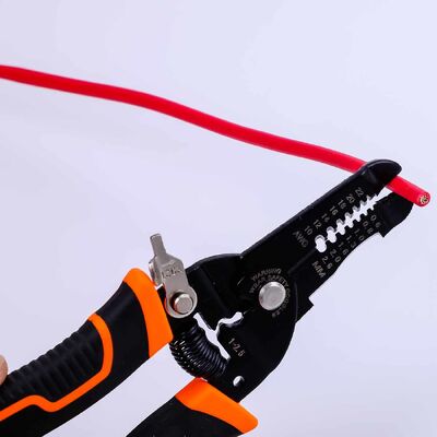 175mm Phosphated Scrap Cable Stripper Pliers Crimper Heavy Duty Wire Cutter 105g
