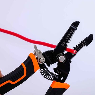 175mm Phosphated Scrap Cable Stripper Pliers Crimper Heavy Duty Wire Cutter 105g