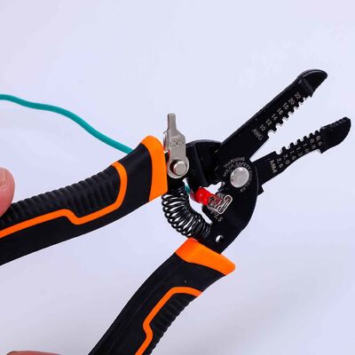 175mm Phosphated Scrap Cable Stripper Pliers Crimper Heavy Duty Wire Cutter 105g