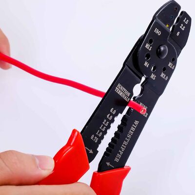 65Mn HRC52 Stranded Cable Wire Stripping Plier Cutter Crimper 215mm