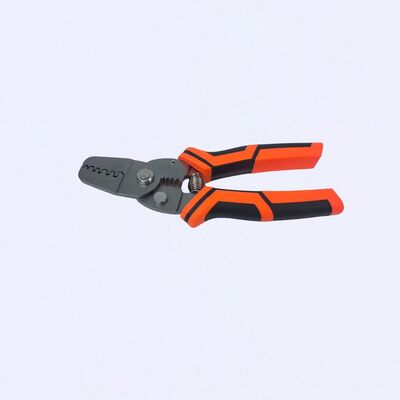 185mm 4Cr13 Long Nose Wire Stripping Plier Cutters Terminal Crimping Tool HRC 51-55