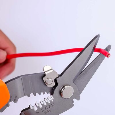 266g Curved Bullnose Pliers Combination Shears Stainless Steel Wire Cutter