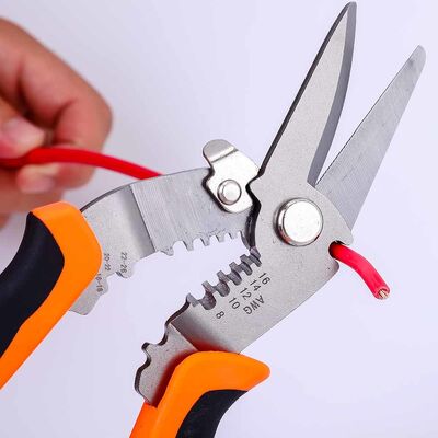 266g Curved Bullnose Pliers Combination Shears Stainless Steel Wire Cutter