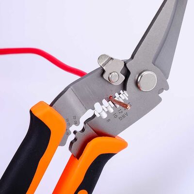 266g Curved Bullnose Pliers Combination Shears Stainless Steel Wire Cutter