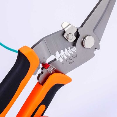 266g Curved Bullnose Pliers Combination Shears Stainless Steel Wire Cutter