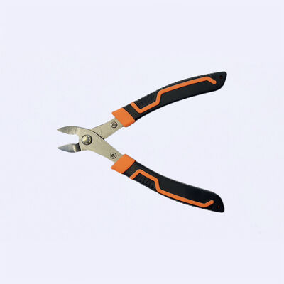 Rubber Grip Electronic Diagonal Wire Cutter Pliers 65Mn 138mm